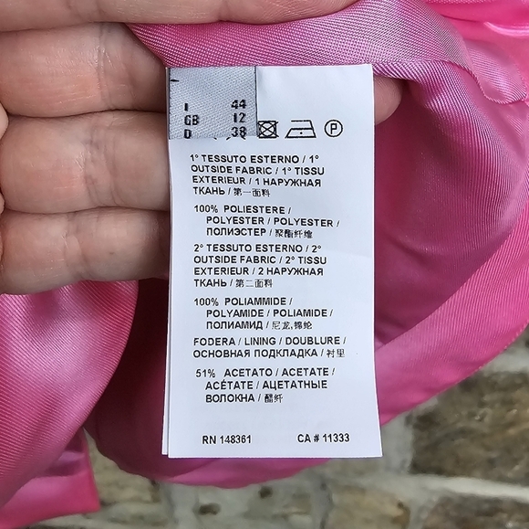 NWT Pinko 8 44 Missing 1 Abito Duchesse Diagonale Dress - Picture 11 of 14